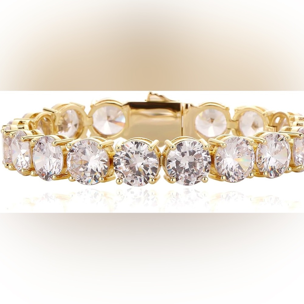 18k 72ct Tennis Bracelet - Picture 3 of 14